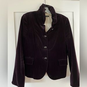 Vintage J.Crew purple Bella Velvet Blazer Size 8